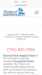 Mobile Screenshot of discounthoppertickets.com